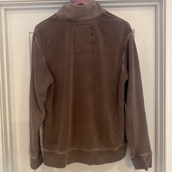 Gap - Brown French Terry Quarter Zip (L) - Picture 3 of 3